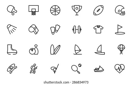 Sports Vector Line Icons 1 