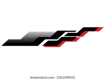 Sports vector pattern for cars, boats, SUVs, bodywork, awnings, toys, sportswear, interior decor. Vehicle sticker, Striped vector background.