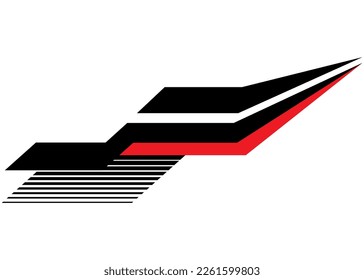 Sports Vector pattern on a car, boat, SUV, body, awning, toy, sportswear, Vehicle sticker, Striped vector background.