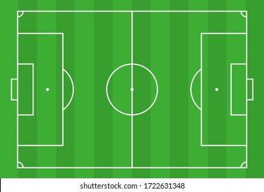 sports vector soccer field illustration - Shutterstock ID 1722631348