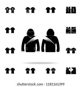 sports vest with hood icon. T-shirt icons universal set for web and mobile