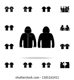sports vest with hood icon. T-shirt icons universal set for web and mobile