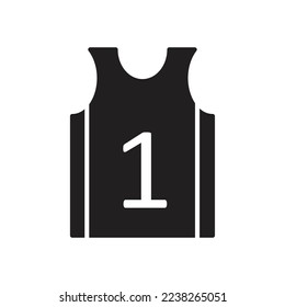 Sports vest icon design. T-shirt sport design. Sportswear, isolated on white background. vector illustration