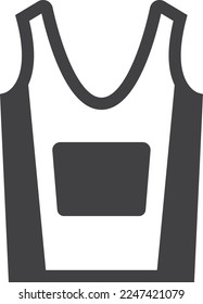 sports vest illustration in minimal style isolated on background