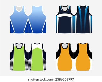 SPORTS VEST SHIRT AUTHLETIC SINGLET ART WORK MOCKKUP