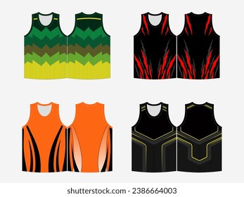 SPORTS VEST SHIRT AUTHLETIC SINGLET ART WORK MOCKKUP