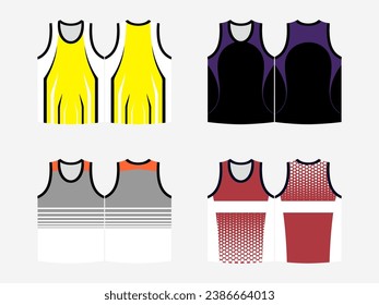 SPORTS VEST SHIRT AUTHLETIC SINGLET ART WORK MOCKKUP