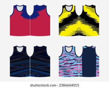 SPORTS VEST SHIRT AUTHLETIC SINGLET ART WORK MOCKKUP