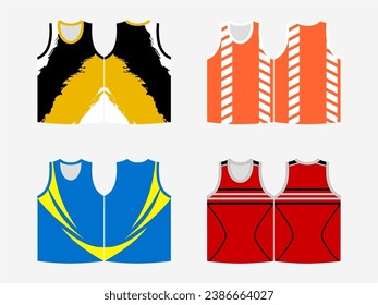 SPORTS VEST SHIRT AUTHLETIC SINGLET ART WORK MOCKKUP