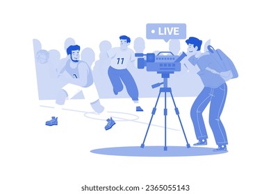 Sports Videographer Films Games And Highlights