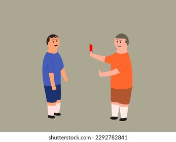 sports violation vector illustration flat design