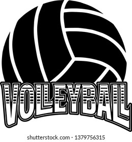 Sports Volleyball Emblem Design Element Logo