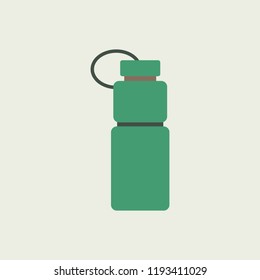Sports Water Bottle Icon Flat Design.Vector