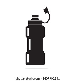 Sports water bottle icon. Vector concept illustration for design.