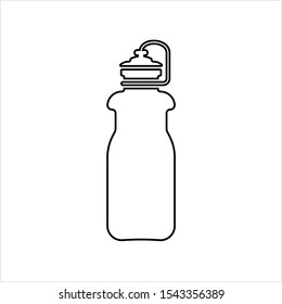 Sports Water Bottle Icon Vector Art Illustration