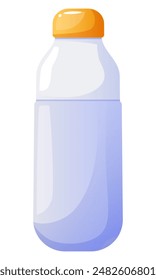 Sports water bottle, reusable water bottle. World Environment Day and Earth Day. Water container bottles for sports. Natural and healthy lifestyle concept.