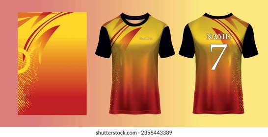 Sports wear jersey editable vector file