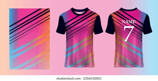Sports wear jersey editable vector designs