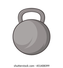 Sports weight icon in cartoon style isolated on white background. Gym symbol