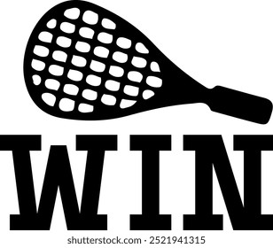 Sports win clip art design on plain white transparent isolated background for card, shirt, hoodie, sweatshirt, apparel, tag, mug, icon, poster or badge