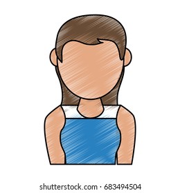 sports woman vector illustration