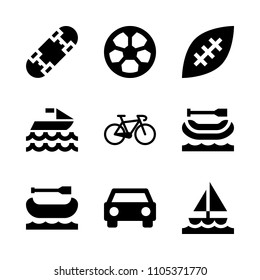 sportsman, art, fitness and whitewater icons in Sport vector set. Graphics for web and design