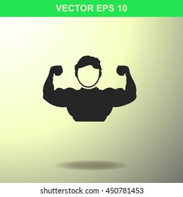 Sportsman icon. Illustration for business.