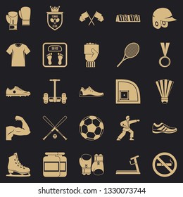 Sportsman icons set. Simple set of 25 sportsman vector icons for web for any design