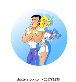 sportsman and sportswoman