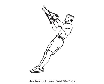 Treinamento esportivo, Exercício, Água potável, Ilustração de vetor de arte de linha