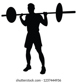 Sportsman training in the gym