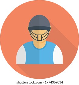 sportsman vector flat color icon 