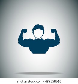 Sportsman vector icon