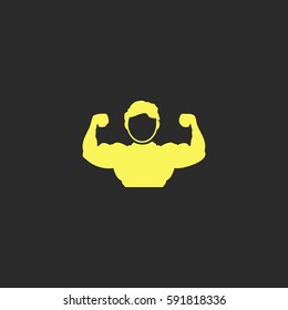 Sportsman vector  icon.