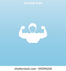 Sportsman vector  icon.