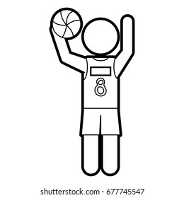 sportsman vector illustration