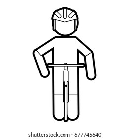 sportsman vector illustration