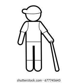 sportsman vector illustration