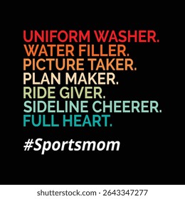 Sportsmom t-shirt design for full heart Mother