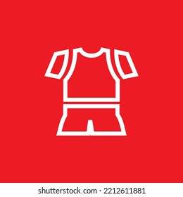 Sportswear Icon, Sports Graphic Resource Template, Vector Illustration.