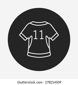 Sportswear line icon