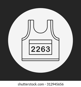 Sportswear line icon