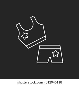 Sportswear line icon