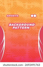 Padrão de roupas esportivas com fundo grunge, Design de camisa moderno para correr, Fundo Grunge para camisa esportiva com cor vermelha 