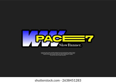 sportswear running design logo suitable for printing