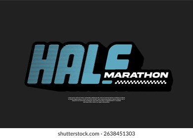 sportswear running design logo suitable for printing