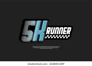 sportswear running design logo suitable for printing