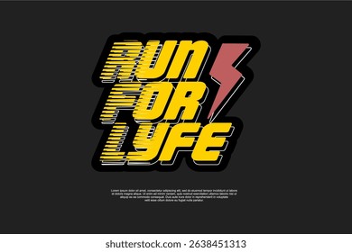 sportswear running design logo suitable for printing