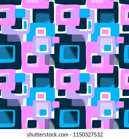 Sportswear seamless textile pattern, textile doodle grunge texture.Trendy modern ink artistic design with authentic,unique scrapes, watercolor blotted background, expressive ink painting