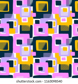 Sportswear seamless textile pattern, textile doodle grunge texture.Trendy modern ink artistic design with authentic,unique scrapes, watercolor blotted background, expressive ink painting